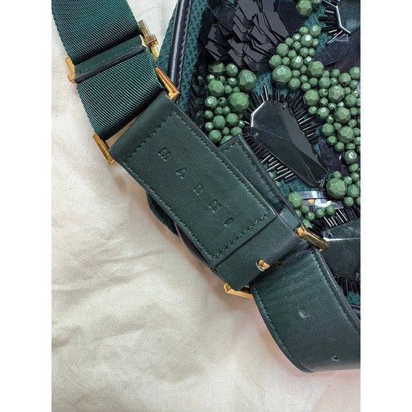 Green and Black embellished Marni belt bag - Picture 8 of 9